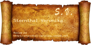 Sternthal Veronika névjegykártya